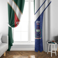 Rugby Samoa and Lebanon Window Curtain Toa Samoa Cedars Together LT14 - Polynesian Pride