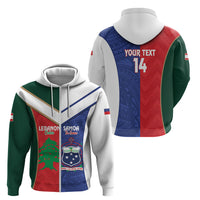 Custom Rugby Samoa and Lebanon Zip Hoodie Toa Samoa Cedars Together LT14 - Polynesian Pride