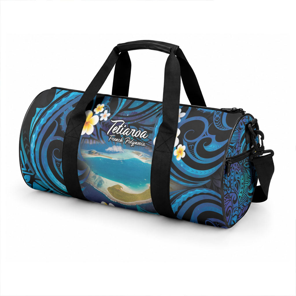 French Polynesia Tetiaroa Atoll Duffle Bag Polynesian Curves Style LT14 - Polynesian Pride