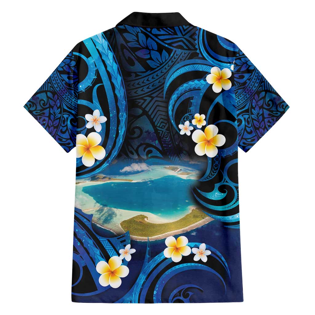 French Polynesia Tetiaroa Atoll Family Matching Long Sleeve Bodycon Dress and Hawaiian Shirt Polynesian Curves Style LT14 - Polynesian Pride