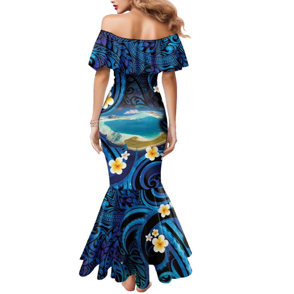 French Polynesia Tetiaroa Atoll Mermaid Dress Polynesian Curves Style LT14 - Polynesian Pride