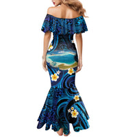 French Polynesia Tetiaroa Atoll Mermaid Dress Polynesian Curves Style LT14 - Polynesian Pride