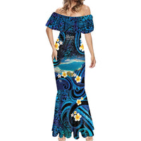 French Polynesia Tetiaroa Atoll Mermaid Dress Polynesian Curves Style LT14 - Polynesian Pride