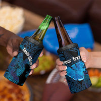 Personalised Tahiti Moorea Atoll 4 in 1 Can Cooler Tumbler Polynesian Sea Turtle