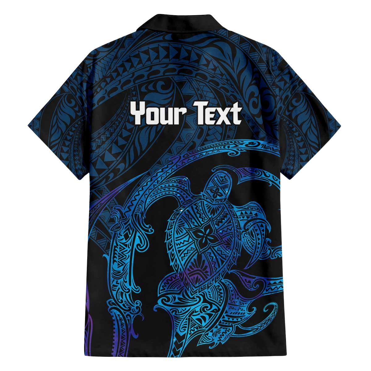 Personalised Tahiti Moorea Atoll Family Matching Off The Shoulder Long Sleeve Dress and Hawaiian Shirt Polynesian Sea Turtle LT14 - Polynesian Pride
