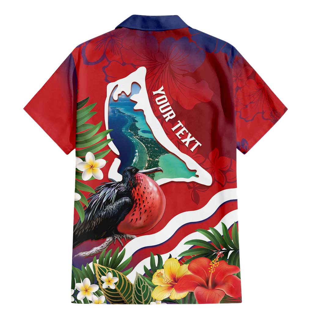Personalised Kiribati Tarawa Atoll Family Matching Mermaid Dress and Hawaiian Shirt Frigate Bird With Map Tropical Style LT14 - Polynesian Pride