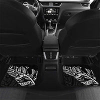 New Zealand and Ireland Rugby Custom Car Mats Maori Tiki Fern Irish Celtic Cross LT14 Set 2pcs - Back Green - Polynesian Pride