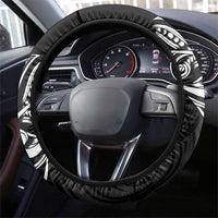 New Zealand and Ireland Rugby Steering Wheel Cover Maori Tiki Fern Irish Celtic Cross LT14 - Polynesian Pride