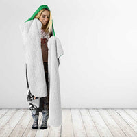 New Zealand and Ireland Rugby Hooded Blanket Chicago 2025 Go All Black Shamrocks - Polynesian Pride