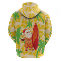 Aloha Hawaii Christmas Hoodie Mele Kalikimaka Funny Santa Palaka Quilt Motifs - Polynesian Pride