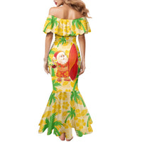 Aloha Hawaii Christmas Mermaid Dress Mele Kalikimaka Funny Santa Palaka Quilt Motifs LT14 - Polynesian Pride