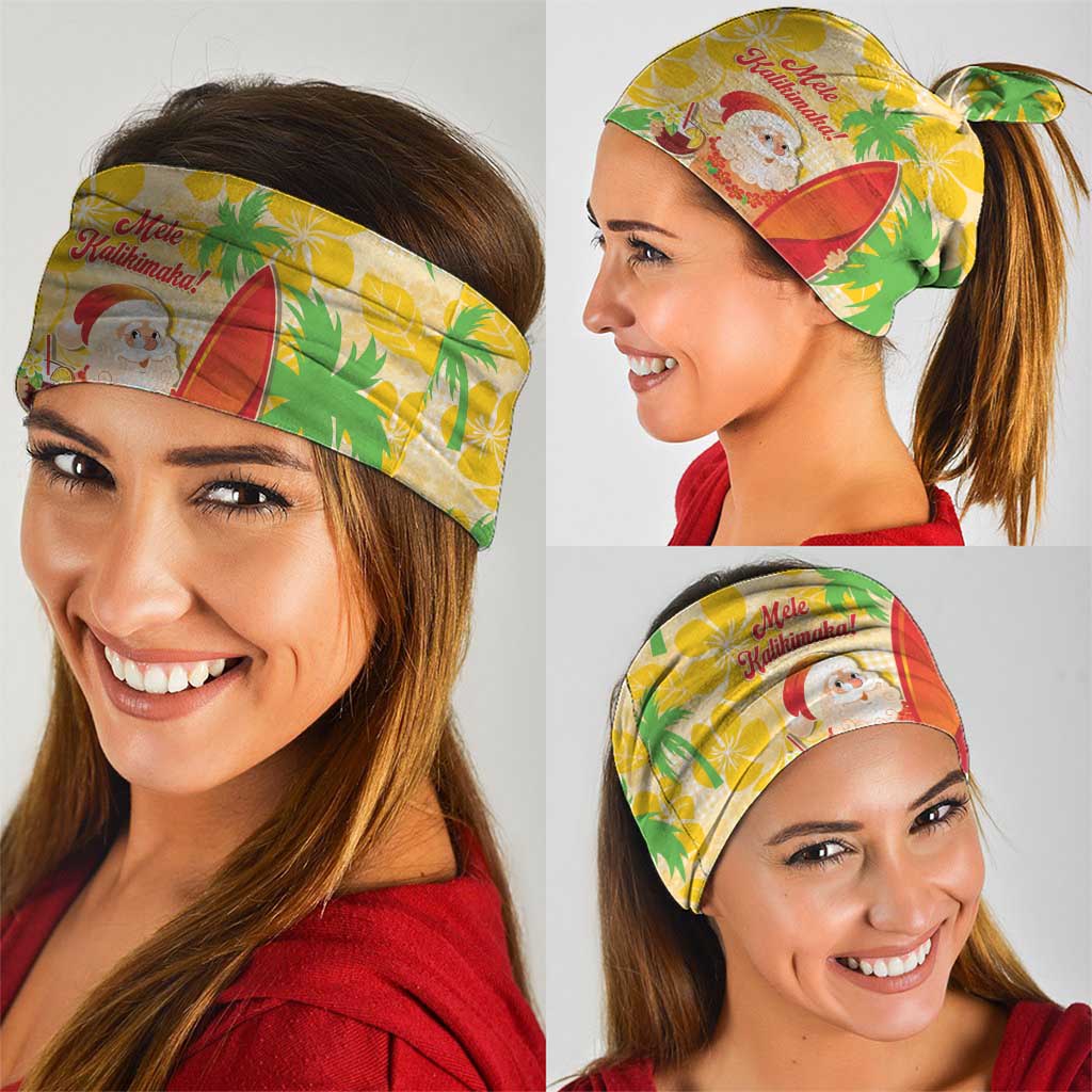 Aloha Hawaii Christmas Neck Gaiter Mele Kalikimaka Funny Santa Palaka Quilt Motifs - Polynesian Pride