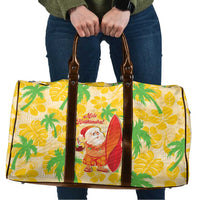 Aloha Hawaii Christmas Travel Bag Mele Kalikimaka Funny Santa Palaka Quilt Motifs - Polynesian Pride