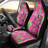 Aloha Hawaii Christmas Car Seat Cover Mele Kalikimaka Chill Flamingo Palaka Quilt Motifs LT14 - Polynesian Pride