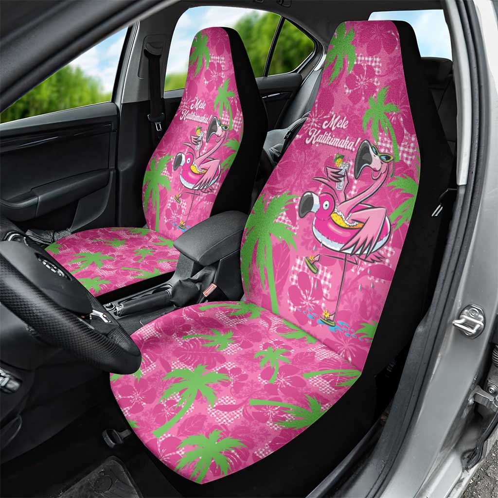 Aloha Hawaii Christmas Car Seat Cover Mele Kalikimaka Chill Flamingo Palaka Quilt Motifs LT14 - Polynesian Pride