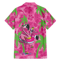 Aloha Hawaii Christmas Family Matching Tank Maxi Dress and Hawaiian Shirt Mele Kalikimaka Chill Flamingo Palaka Quilt Motifs LT14 - Polynesian Pride