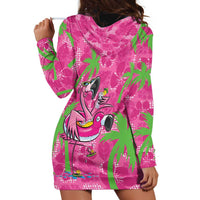Aloha Hawaii Christmas Hoodie Dress Mele Kalikimaka Chill Flamingo Palaka Quilt Motifs LT14 - Polynesian Pride