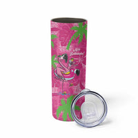 Aloha Hawaii Christmas Skinny Tumbler Mele Kalikimaka Chill Flamingo Palaka Quilt Motifs LT14 - Polynesian Pride