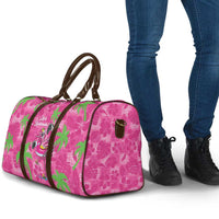 Aloha Hawaii Christmas Travel Bag Mele Kalikimaka Chill Flamingo Palaka Quilt Motifs LT14 - Polynesian Pride