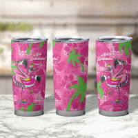 Aloha Hawaii Christmas Tumbler Cup Mele Kalikimaka Chill Flamingo Palaka Quilt Motifs LT14 - Polynesian Pride