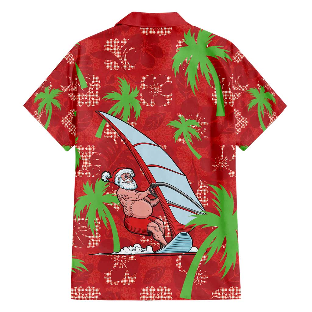 Aloha Hawaii Christmas Family Matching Summer Maxi Dress and Hawaiian Shirt Mele Kalikimaka Windsurfing Santa Palaka Quilt Motifs LT14 - Polynesian Pride