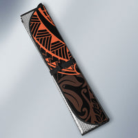 Polynesia Leukemia Awareness Month Auto Sun Shade Warrior Butterfly Polynesian Orange Ribbon LT14 - Polynesian Pride