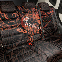 Polynesia Leukemia Awareness Month Back Car Seat Cover Warrior Butterfly Polynesian Orange Ribbon LT14 - Polynesian Pride