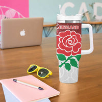 New Zealand And England Rugby Tumbler With Handle World Cup All Black Combine Red Roses
