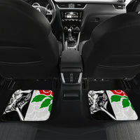 Custom New Zealand And England Rugby Car Mats 2023 World Cup All Black Combine Red Roses LT14 - Polynesian Pride