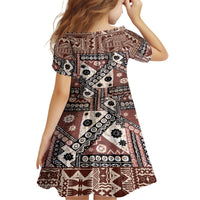 Bula Fiji Family Matching Tank Maxi Dress and Hawaiian Shirt Unique Masi Tapa Pattern LT14 - Polynesian Pride