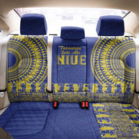 Fakaalofa Lahi Atu Niue Back Car Seat Cover Siapo Pattern With Puakenikeni LT14 - Polynesian Pride