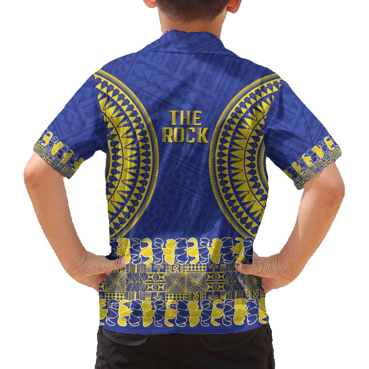 Fakaalofa Lahi Atu Niue Family Matching Off The Shoulder Long Sleeve Dress and Hawaiian Shirt Siapo Pattern With Puakenikeni LT14 - Polynesian Pride