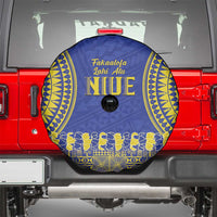Fakaalofa Lahi Atu Niue Spare Tire Cover Siapo Pattern With Puakenikeni LT14 - Polynesian Pride