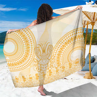 Niue Language Week Sarong The Rock Coconut Crab - Siapo Gold Pastel