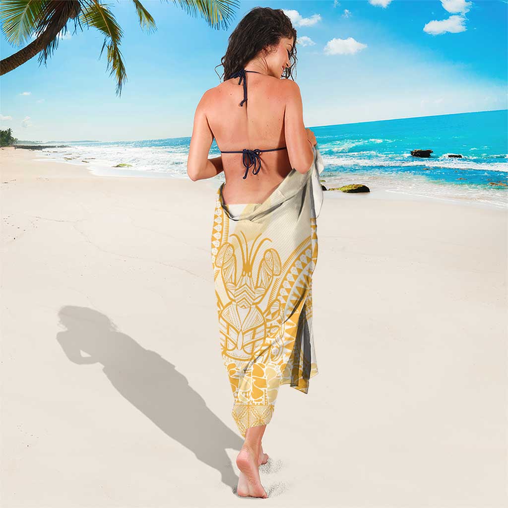 Niue Language Week Sarong The Rock Coconut Crab - Siapo Gold Pastel
