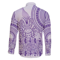 Purple Niue Language Week Family Matching Mermaid Dress and Hawaiian Shirt The Rock Coconut Crab - Siapo Pattern LT14 - Polynesian Pride