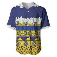 Tokelau Language Week Baseball Jersey Tokelauan Tuluma With Gardenia Thunbergia