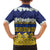 Tokelau Language Week Family Matching Off Shoulder Maxi Dress and Hawaiian Shirt Tokelauan Tuluma With Gardenia Thunbergia