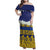 Tokelau Language Week Family Matching Off Shoulder Maxi Dress and Hawaiian Shirt Tokelauan Tuluma With Gardenia Thunbergia