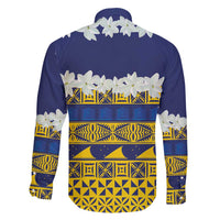 Tokelau Language Week Family Matching Short Sleeve Bodycon Dress and Hawaiian Shirt Tokelauan Tuluma With Gardenia Thunbergia LT14 - Polynesian Pride