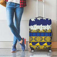 Tokelau Language Week Luggage Cover Tokelauan Tuluma With Gardenia Thunbergia