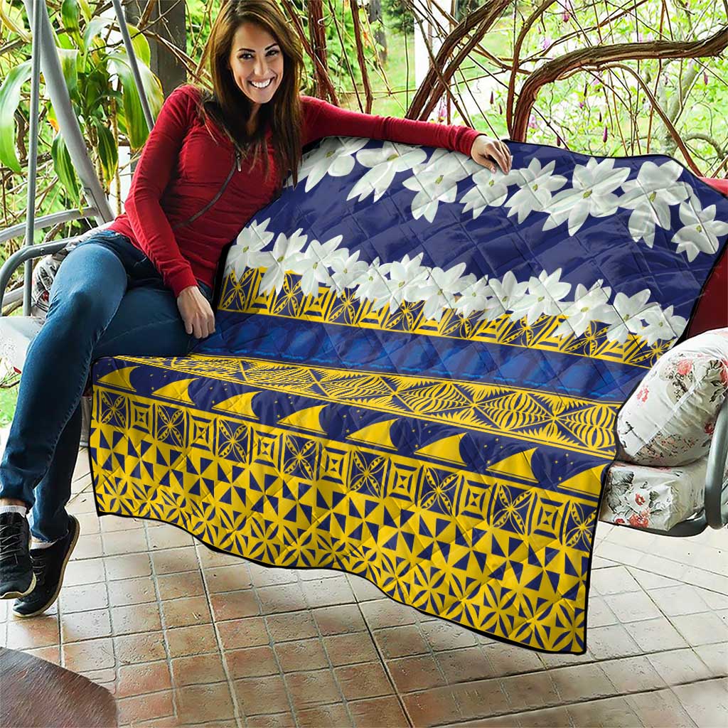 Tokelau Language Week Quilt Tokelauan Tuluma With Gardenia Thunbergia