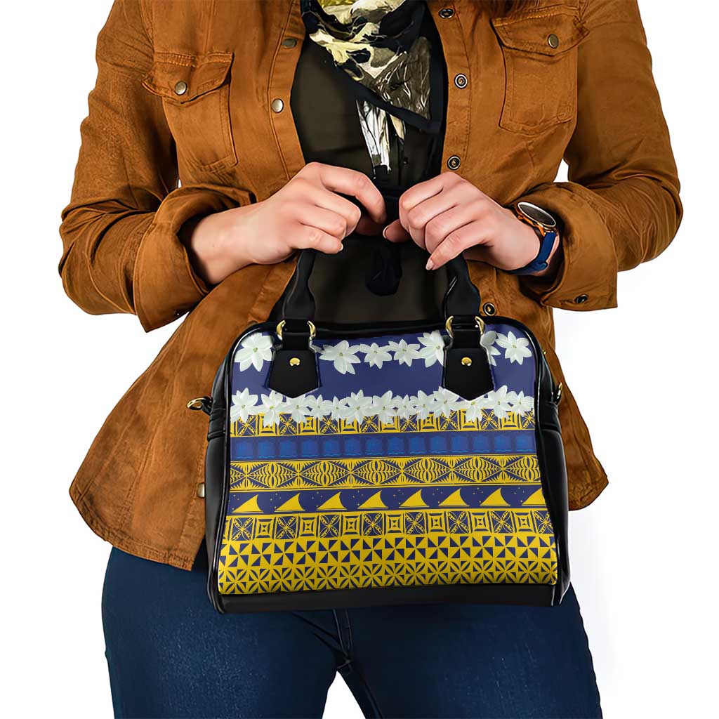 Tokelau Language Week Shoulder Handbag Tokelauan Tuluma With Gardenia Thunbergia