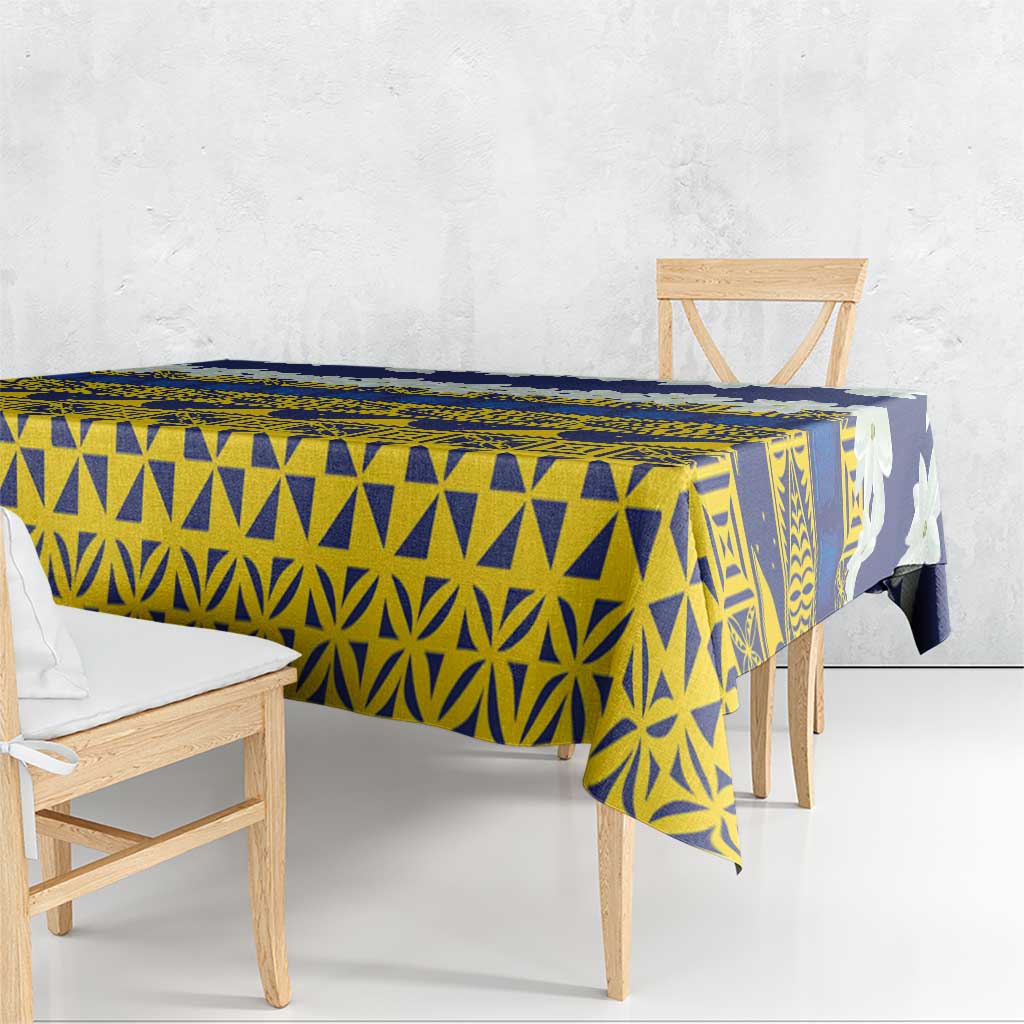 Tokelau Language Week Tablecloth Tokelauan Tuluma With Gardenia Thunbergia