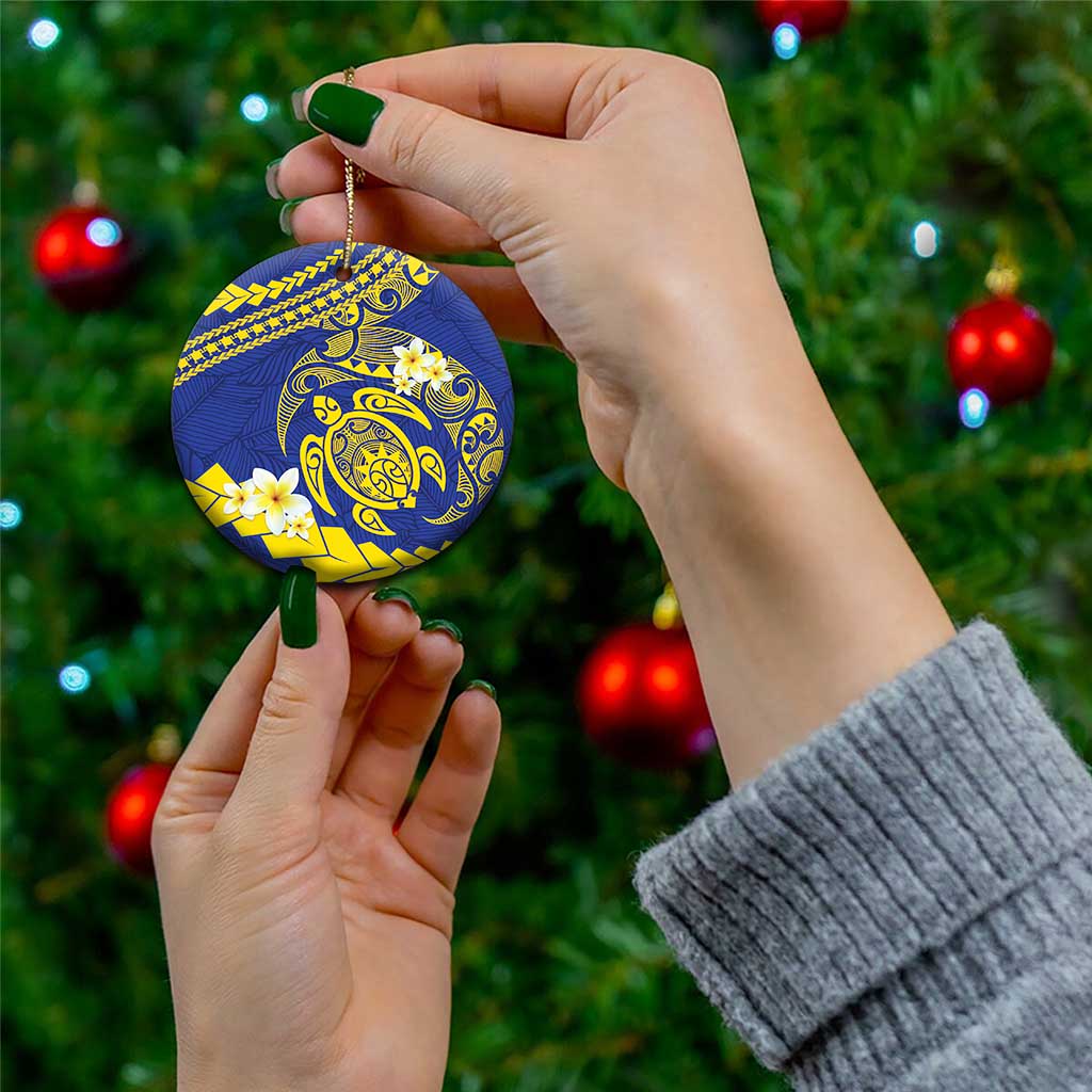 Te Vaiaho o te Gagana Tokelau Ceramic Ornament Polynesian Turtle - Malo Ni! LT14 - Polynesian Pride