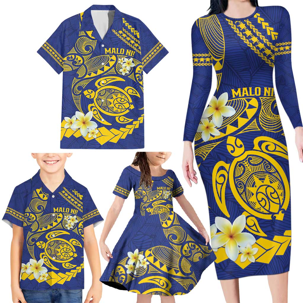 Te Vaiaho o te Gagana Tokelau Family Matching Long Sleeve Bodycon Dress and Hawaiian Shirt Polynesian Turtle - Malo Ni! LT14 - Polynesian Pride