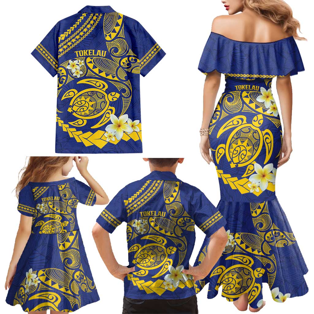 Te Vaiaho o te Gagana Tokelau Family Matching Mermaid Dress and Hawaiian Shirt Polynesian Turtle - Malo Ni! LT14 - Polynesian Pride
