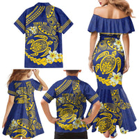 Te Vaiaho o te Gagana Tokelau Family Matching Mermaid Dress and Hawaiian Shirt Polynesian Turtle - Malo Ni! LT14 - Polynesian Pride