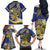 Te Vaiaho o te Gagana Tokelau Family Matching Off The Shoulder Long Sleeve Dress and Hawaiian Shirt Polynesian Turtle - Malo Ni!