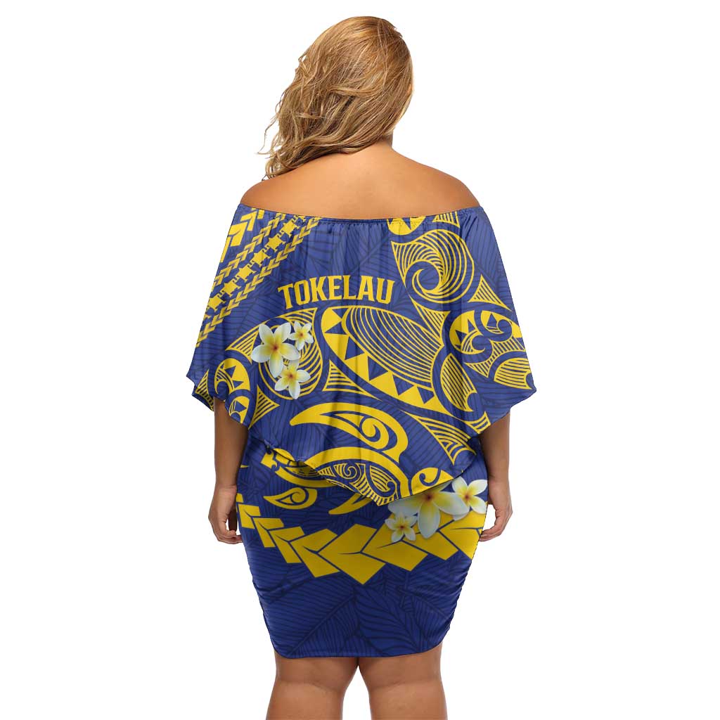 Te Vaiaho o te Gagana Tokelau Family Matching Off Shoulder Short Dress and Hawaiian Shirt Polynesian Turtle - Malo Ni! LT14 - Polynesian Pride